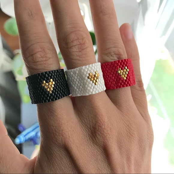 SOLD-Handmade Cross / Heart Ring - Picture 2 of 8